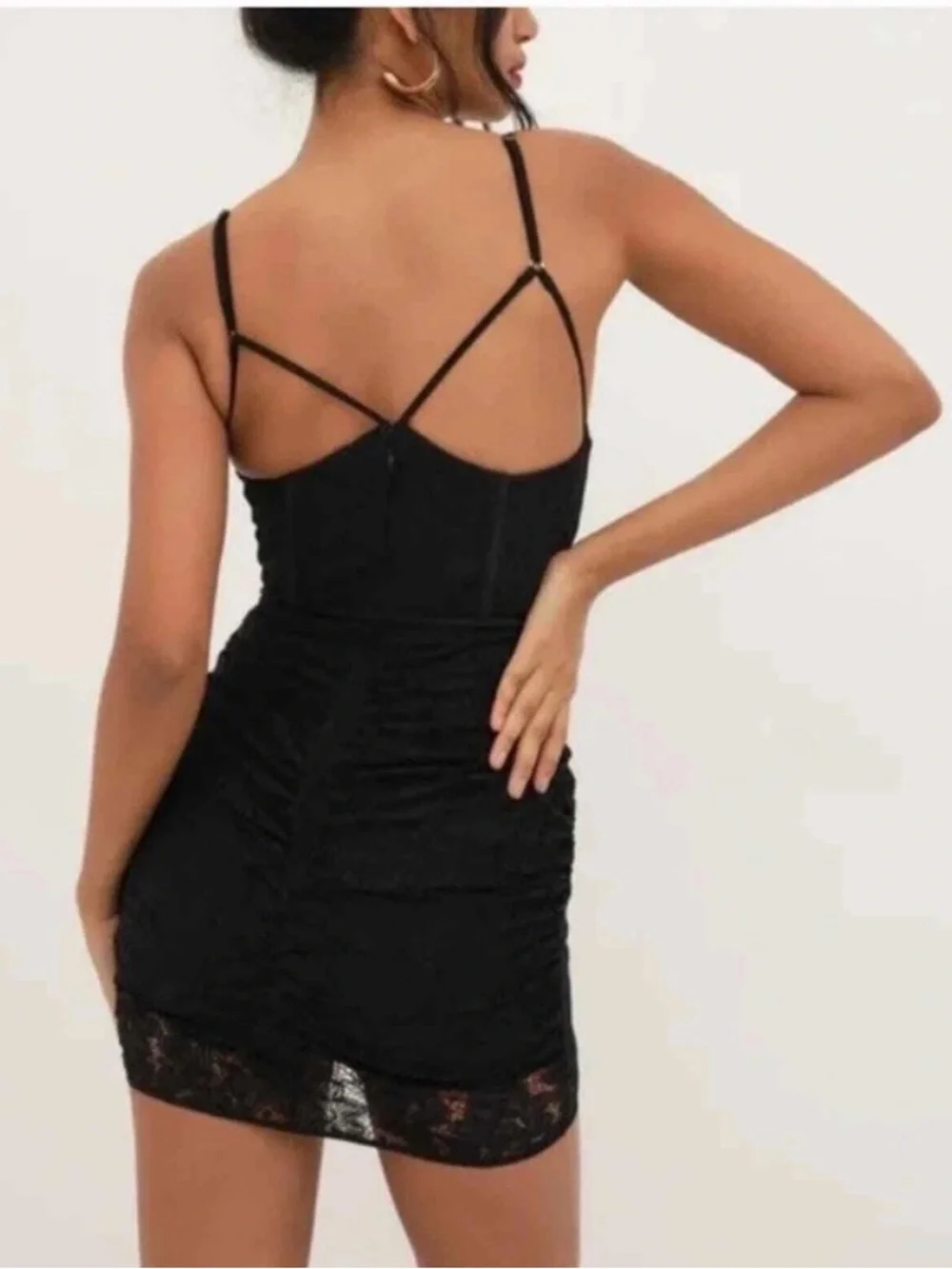 For Love And Lemons NWT Julia Black Lace Bustier Mini Dress XS